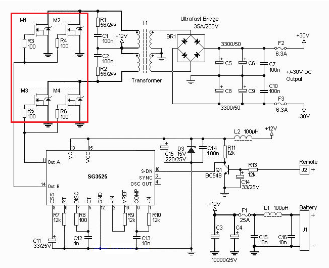 FHP60N06B應(yīng)用電路